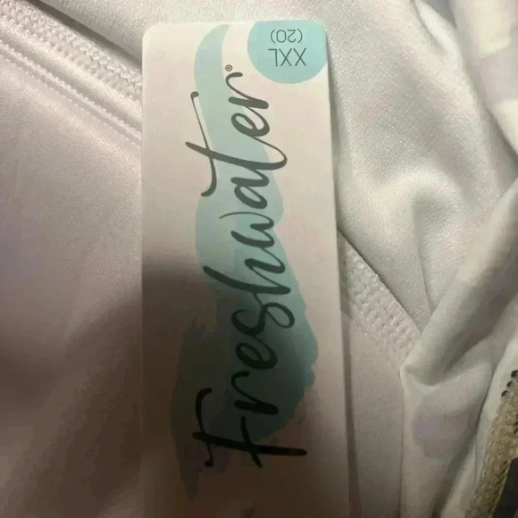 WOMENS CHEETAH ANIMAL PRINT FRESHWATER TANKINI TOP NWT XXL - Picture 5 of 8